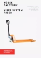 Wózek ręczny paletowy magazynowy 2500kg VIBER-SYSTEM P2500 Paleciak wózek do Palet wózek podnośny + GRATISY-15.webp