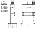 Elektryczna warsztatowa prasa hydrauliczna 100T VIBER-SYSTEM WP100HPRK-16.webp