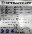 Piła taśmowa, przecinarka do metalu 225mm 400V Skrętne ramię OPTIMAT S-275-12.webp