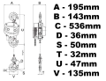 Łańcuchowa wciągarka hakowa 3000kg VIBER-SYSTEM H3000-2.png
