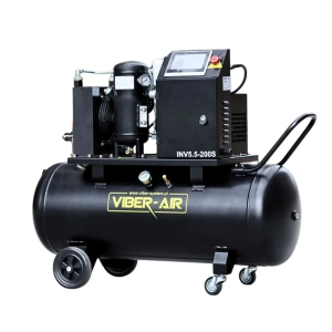 Sprężarka Śrubowa Kompresor powietrza śrubowy z falownikiem VIBER-SYSTEM INV5.5-200S 5,5kW 200l 400V