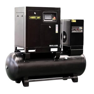 Sprężarka Śrubowa z osuszaczem i falownikiem VIBER-SYSTEM INV5.5-500 5,5kW 500l 400V