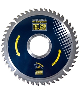 Piła widiowa TCT 250x62x2.5x1.8mm / 48z do cięcia tworzyw sztucznych do przecinarki EXACT TOOLS Exact P1000
