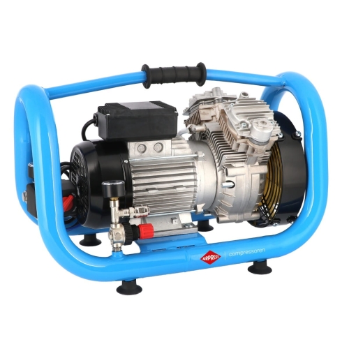 Mały kompresor bezolejowy dwutłokowy LMO 5-380 AIRPRESS 10 bar 2 KM1.5 kW 304 lmin 5 l cichy.jpg