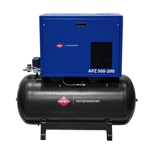 Cichy kompresor dwutłokowy APZ 500-200 AIRPRESS 10 bar 4 KM3 kW 378 lmin 200 l.jpg