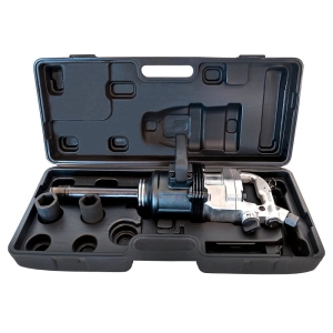 Klucz udarowy pneumatyczny 1" AIRPRESS 2500 Nm 4500 obr./min 6 bar +/- 800 l/min + 2 nasadki udarowe - zestaw