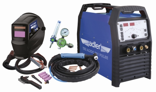 Zestaw Spawarka inwertorowa z przyłbicą samościemniającą ADLER TIG ACDC-201PULSE.jpg