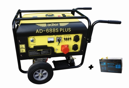 Zestaw agregat prądotwórczy z rozrusznikiem elektrycznym ADLER 230V400V z akumulatorem AD688S PLUS.jpg