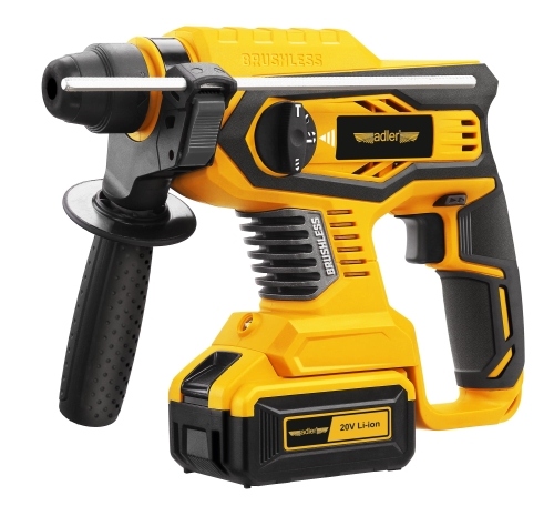 Akumulatorowa młoto-wiertarka ADLER w zestawie z akumulatorem i ładowarką AKU-1400W20V-4Ah.jpg