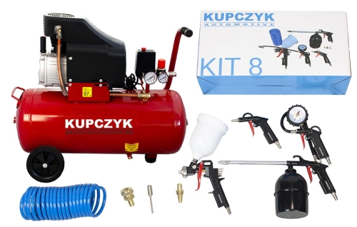 Kompresor sprężarka 50l KUPCZYK FLG-50 zestaw.jpg