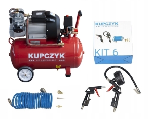 Kompresor tłokowy ZVAT-50 KUPCZYK + zestaw KIT-6