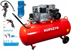 Kompresor tłokowy KK 400/200 KUPCZYK + zestaw KIT-6