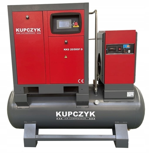Kompresor śrubowy KUPCZYK KKS 20500 FD 2200 lmin 15 KW falownik osuszacz.jpg