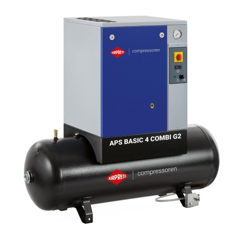 Kompresor śrubowy APS 4 Basic G2 Combi AIRPRESS 10 bar 4 KM3 kW 366 lmin 200 l.jpg
