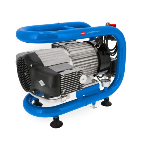 Mały kompresor bezolejowy dwutłokowy LMO 4-300 AIRPRESS 10 bar 2 KM1.5 kW 230 lmin 4 l cichy.jpg