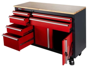 Stół warsztatowy oraz szafka narzędziowa, warsztatowa HOLZMANN WEWA1216SET, zestaw mebli warsztatowych + GRATISY