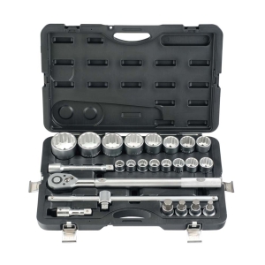 Zestaw 3/4” FORCE 12-kątny 24 elementy 6241