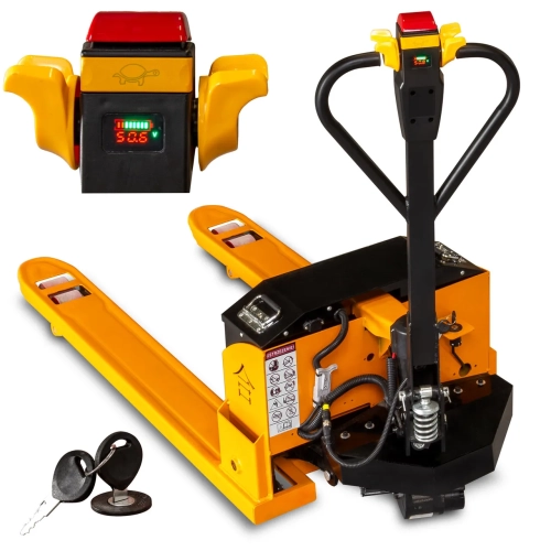 Elektryczny wózek paletowy P3000E paleciak 3000kg niestandardowa szerokość rozstaw wideł 685 mm.webp