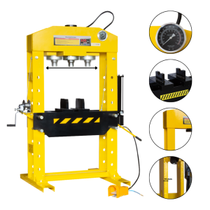 Warsztatowa prasa hydrauliczna VIBER-SYSTEM WP100 – 100 ton | pneumatyczno-ręczna, spawana konstrukcja