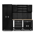 Zestaw modułowych mebli warsztatowych z szafkami jezdnymi VIBER-SYSTEM SZ102-3.webp