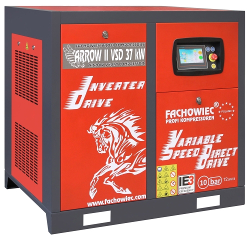 Sprężarka śrubowa ARROW II profi kompressoren 37 kW VSD 2040-5600 lmin 10 bar 400V napęd bezpośredni.jpg
