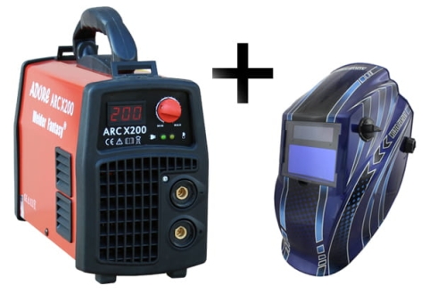Spawarka ARC MMA WELDER FANTASY ADORE X200 IGBT + przyłbica TECMEN T-700.jpg