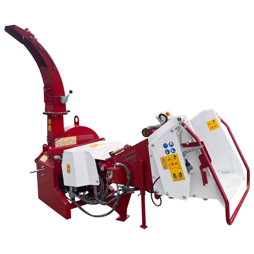 Rozdrabniacz OPTIMAT rębak do gałęzi, drewna do maks. średnicy 120mm na WOM z układem hydraulicznym, pompą i zbiornikiem oleju BIZON 4.png