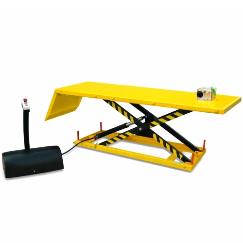 Hydrauliczny elektryczny nożycowy stół podnośny motocyklowy VIBER-SYSTEM MT500 500kg 2200×700 mm.webp