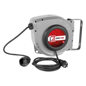 Przedłużacz bębnowy z automatycznym zwijaniem kabla HOLZMANN EKR10M