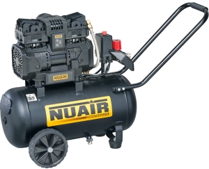 Cichy kompresor bezolejowy NUAIR B2CC304NUA 24l Pompa OL150TB 230V 1,5Hp/1,1 kW 8 bar