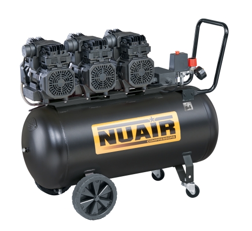 Cichy kompresor bezolejowy NUAIR B2FC684NUA 100l Trzy pompy OL150TB 230V 4Hp 3,0 kW 8 bar.jpg