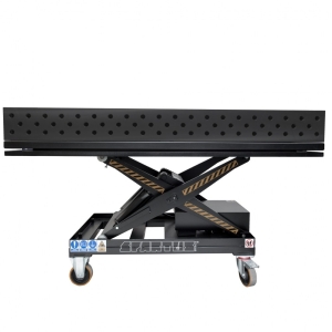 Stół spawalniczy SPARTUS MAXIMUS 3D 2000x1000x200mm na podnośniku elektrohydraulicznym SP28N-20-10-PE