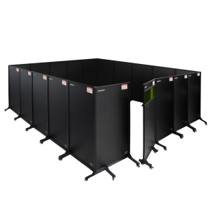 Zabudowa stanowiska 5560x5500 do spawania laserowego SPARTUS SP050-50-55K