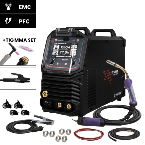 XPro MIG 260 DUAL PULSE pakiet MIG TIG MMA SPARTUS XPROMIG260DP-PAK-24-3-26-4