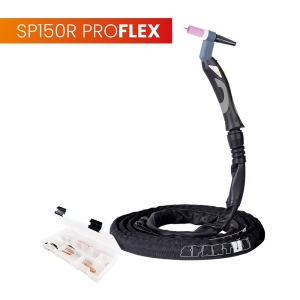 Uchwyt TIG 150R z obrotową główką SP9-90R, 4m, seria ProFLEX, 1B, pakiet U, przyłącze pasujące do MAGNUM® SPARTUS SPP150RA-4-mSRP1B-U-1MAG