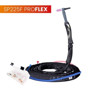 Uchwyt TIG 225F z główką SP9-70, 4m, seria ProFLEX, mini 1B, pakiet U, przyłącze pasujące do FRONIUS® SPARTUS SPP225FA-4-mSRP1B-U-2FRO