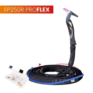 Uchwyt TIG 250R z obrotową główką SP9-90R, 4m, seria ProFLEX, mini 1B, pakiet U, przyłącze pasujące do MAGNUM® SPARTUS SPP250RA-4-mSRP1B-U-1MAG