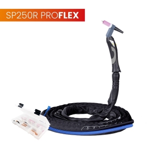 Uchwyt TIG 250R z obrotową główką SP9-90R, 4m, seria ProFLEX, mini 1B, pakiet U, przyłącze pasujące do KEMPPI® SPARTUS SPP250RA-4-mSRP1B-U-1KMP