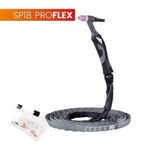 Uchwyt TIG 18, 4m, seria ProFLEX, 1B, pakiet U, przyłącze pasujące do KEMPPI® SPARTUS SPP18-4-SRP1B-U-1KMP