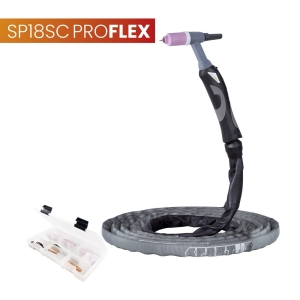 Uchwyt TIG 18SC, 4m, seria ProFLEX, 1B, pakiet U, przyłącze pasujące do KEMPPI® SPARTUS SPP18SC-4-SRP1B-U-1KMP