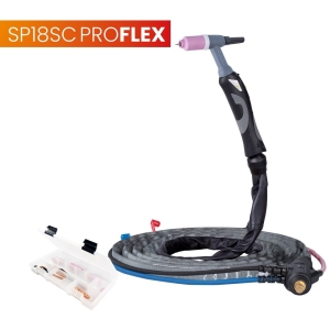 Uchwyt TIG 18SC, 4m, seria ProFLEX, 1B, pakiet U, przyłącze pasujące do EWM® SPARTUS SPP18SC-4-SRP1B-U-1EWM