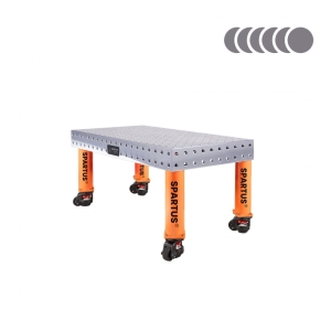 Stół spawalniczy SPARTUS HERMES 3D 1000x500x100mm | system D16 | 4 nogi z kółkami L=350mm SP16W-10-05-350M