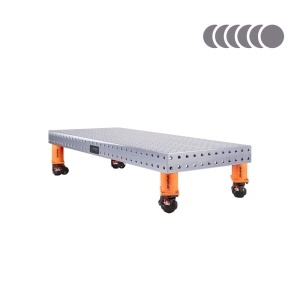 Stół spawalniczy SPARTUS HERMES 3D 1500x600x100mm | system D16 | 4 nogi z kółkami L=200mm SP16W-15-06-200M
