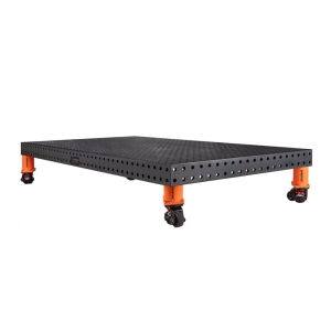 Stół spawalniczy SPARTUS MAXIMUS 3D 2000x1000x100mm | system D16 | 4 nogi z kółkami L=200mm SP16N-20-10-200M